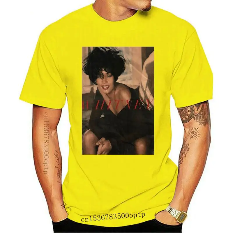 

Мужская одежда, белая футболка Уитни Хьюстон, Размер 2XL, топы из 100% хлопка с коротким рукавом и круглым вырезом, футболка