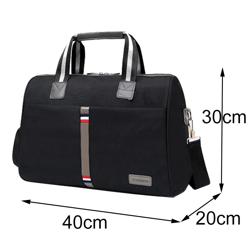 Fashion Men's Travel Bag Waterproof Shoulder Bags Large Capacity Travel Luggage Foldable Portable Unisex Totes Women Black Bags