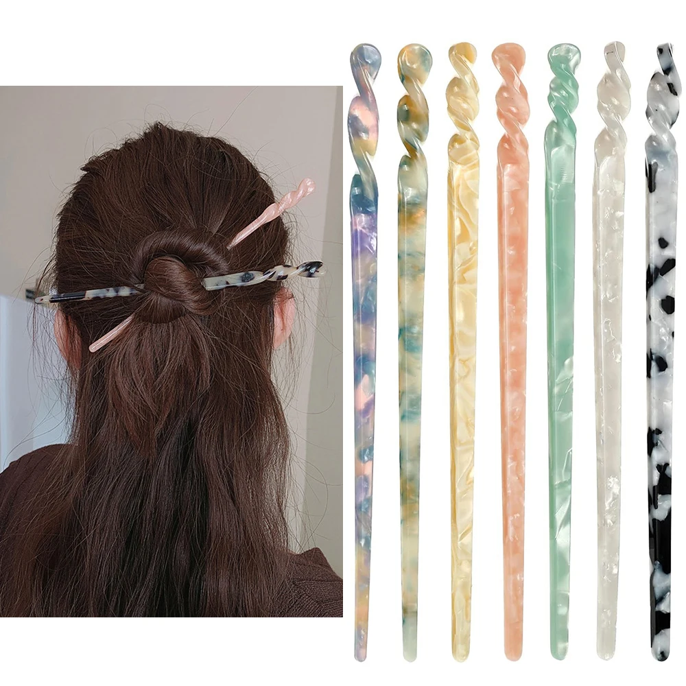 

Vintage Chinese Style Hanfu Hair Stick Women Metal Glaze Hair Fork Hair Chopsticks Hairpin Woman Jewelry Hair Clip Accessories