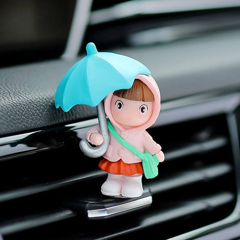 Милые аксессуары для украшения интерьера автомобиля фигурки героев приборной