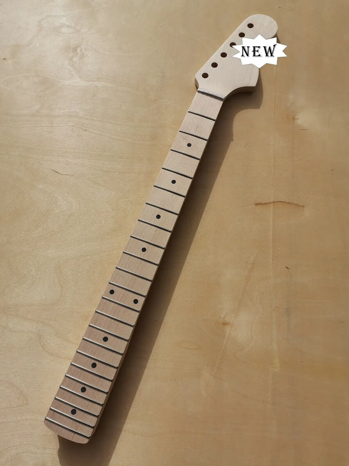 

Yinfente 22 лад гриф кленовой гитары 25,5 дюйма Кленовая подставка точечная инкрустация болт на пятке большая головка НЕОБРАБОТАННАЯ Сменная головка