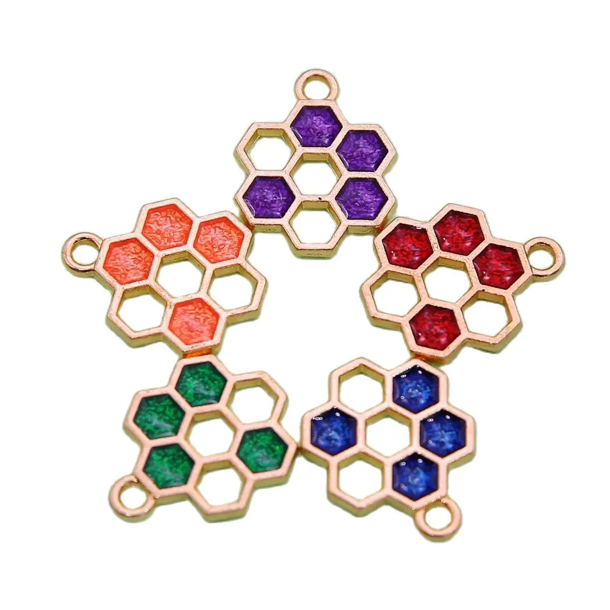 50 шт. подвеска из сплава в виде сот 19 х16 мм