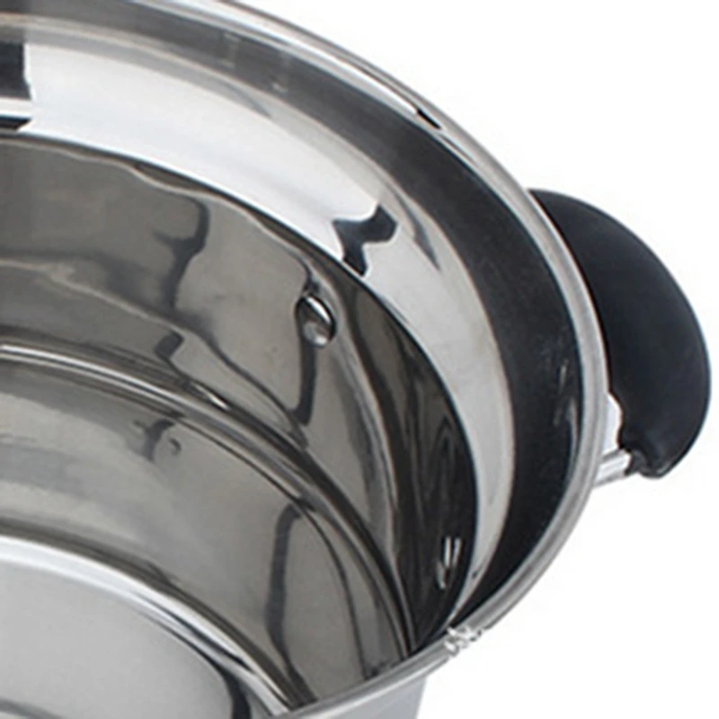 Кастрюля для приготовления пищи на пару и жарки с поддоном корзиной