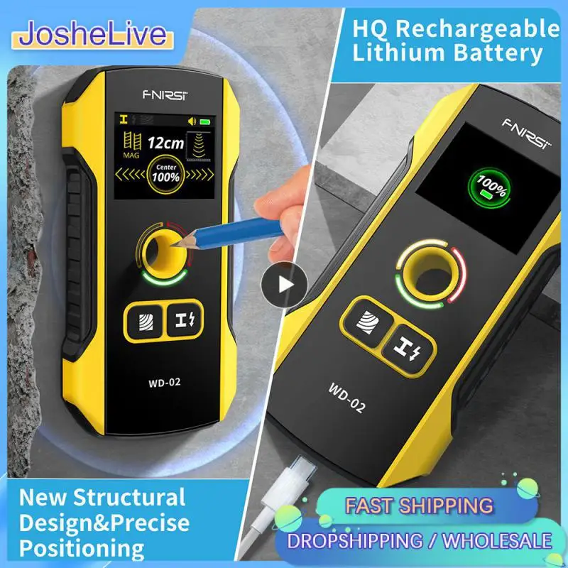 

1/2/3PCS WD-01/WD-02 Metal Detector Wall Scanner AC Live Cable Wires Metal Wood Stud Find with Positioning Hole Wall Detector