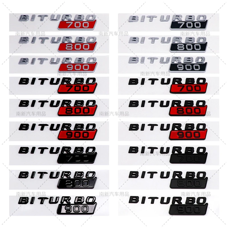 

Biturbo 700 800 900 Fender Stickers Badge Rear Trunk Emblem For Benz Brabus G Class G700 G800 G900 W463 Car Styling Accessories