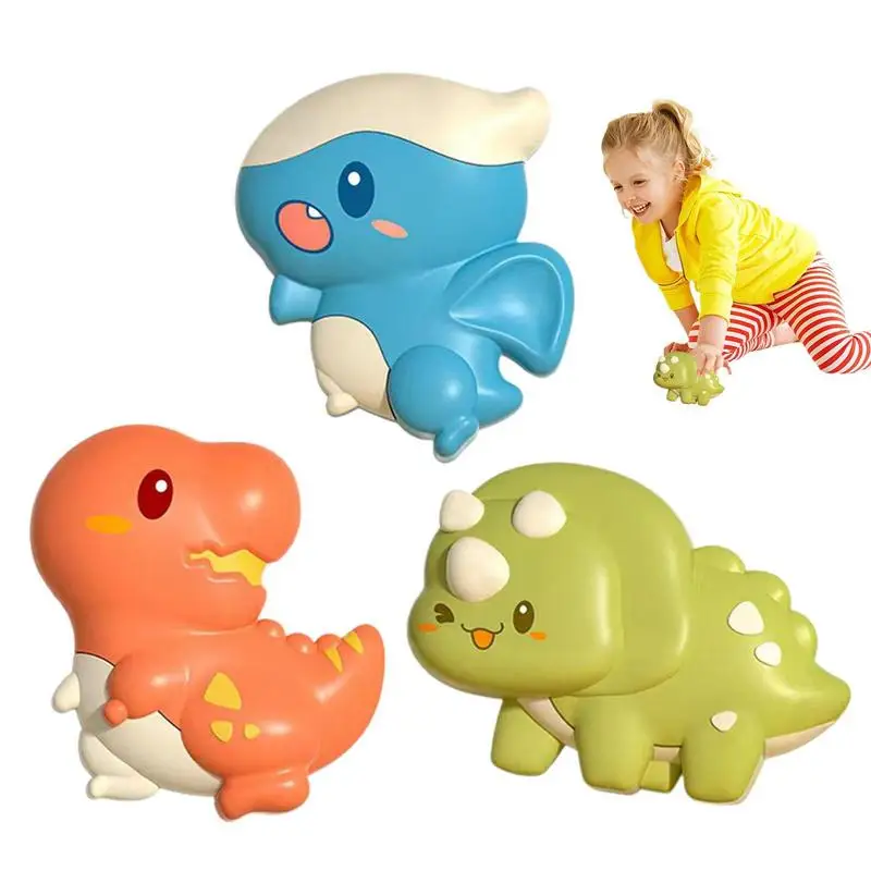 

Suction Cup Spinner Toys 3-pcs Dinosaur Baby Bath Spinner Toy With Suction Cup Window Wall Suction Toys Spinning Top Toy Animal