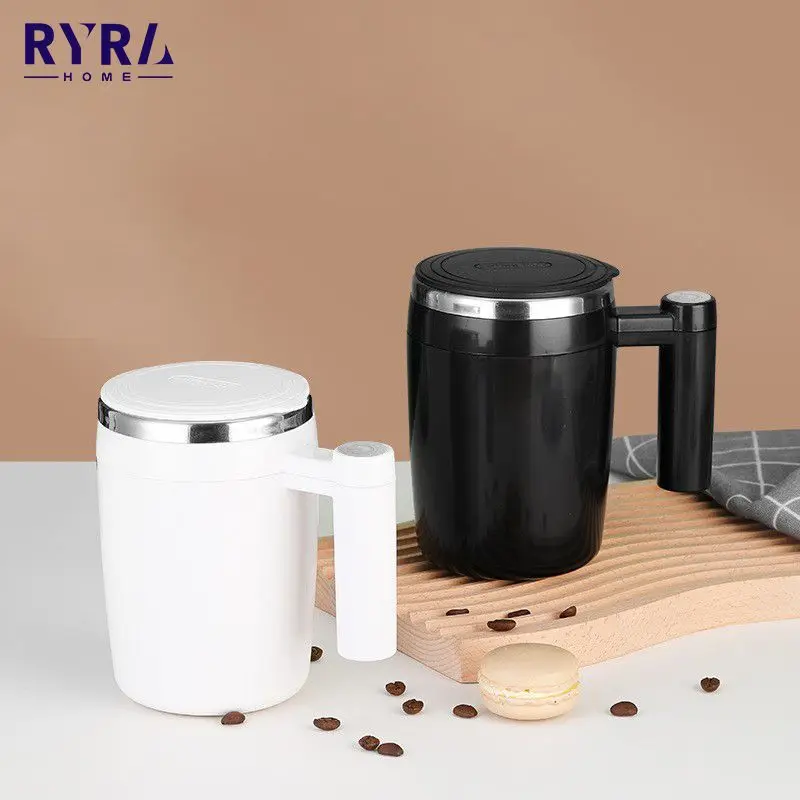 380ML Magnetic Mug Automatic Self Stirring 304 Stainless Steel USB Smart Coffee Milk Mixer Stir Cup Thermal Gift Water Bottle