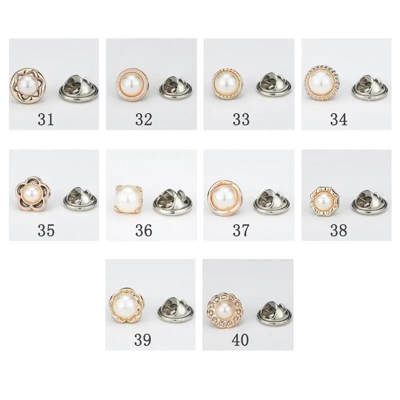 Брошь в виде пуговицы 10 шт