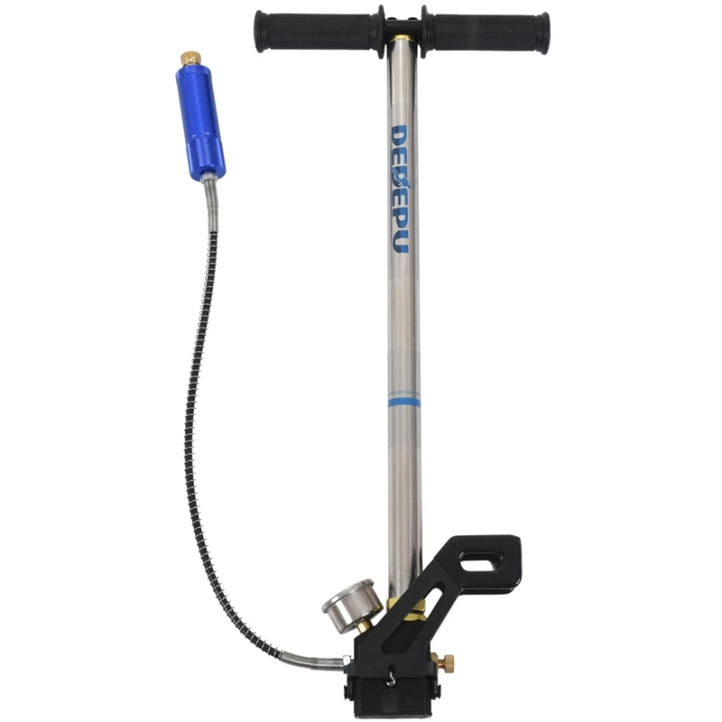 New-DEDEPU Pcp Pump 4 Four Stages Stage High Pressure Hand Pump Operated Air Pump 30Mpa 4500Psi Hpa Tank Hunting Car Bike Air Re