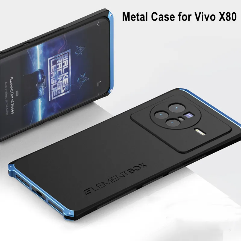 

Luxury Shockproof Aluminium Metal Case For Vivo X80 Pro Nex 3 Thin Hard Hybrid PC Case Back Cover For Vivo X80 Mobile phone Case