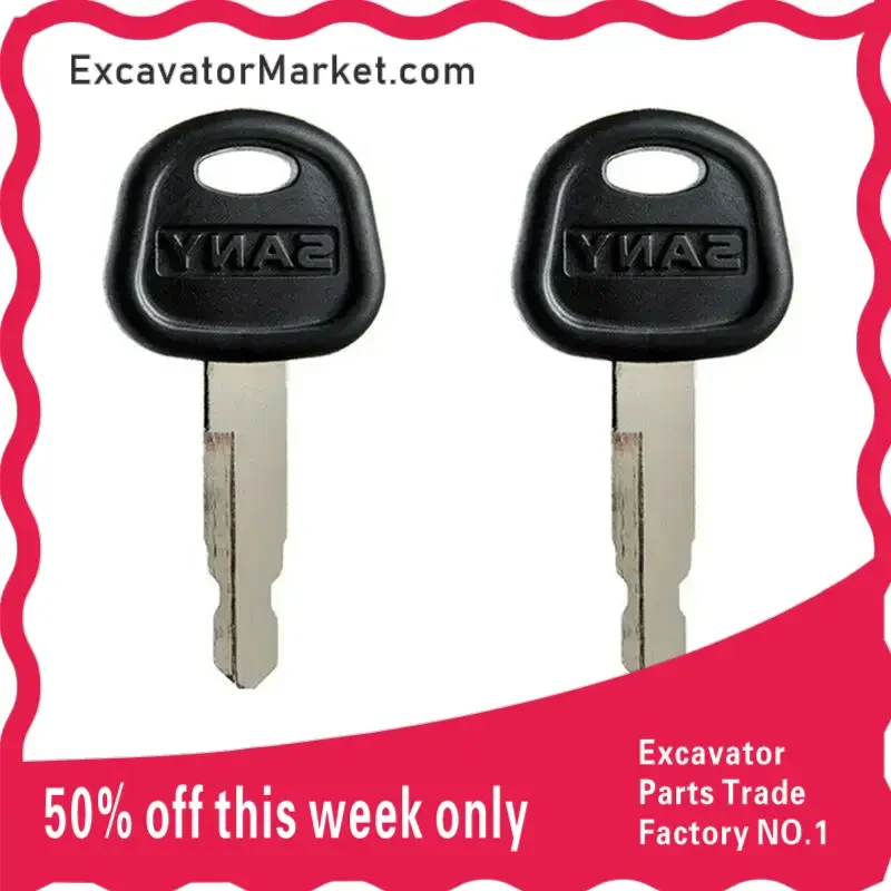 2 шт. аксессуары для экскаваторов экскаватора Sany Bulldozer Loader 60022654 Ключ зажигания