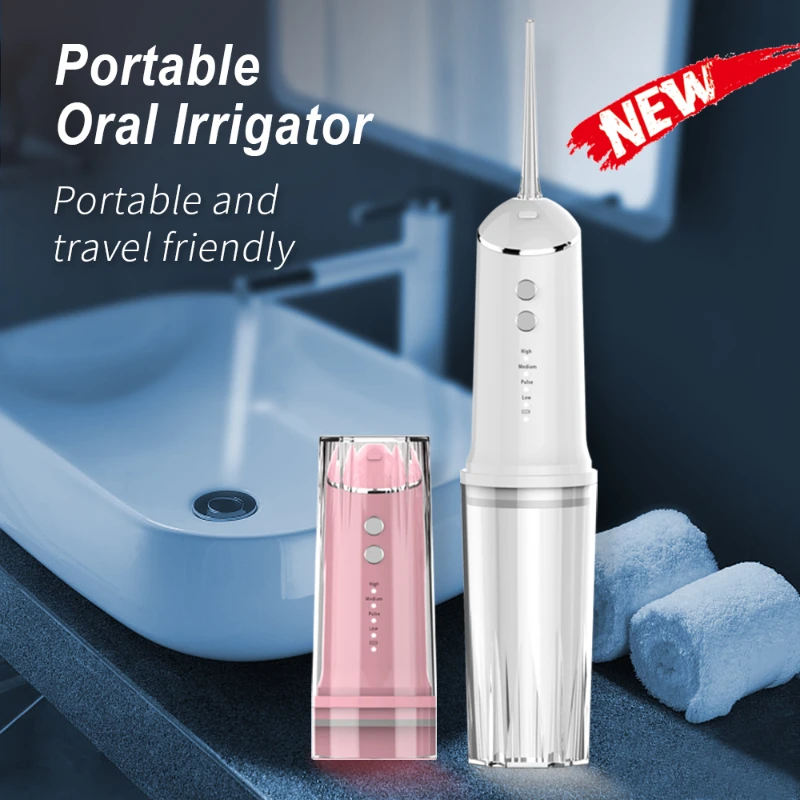 Oral Irrigator USB Rechargeable Water Flosser Portable Dental Water Jet 300ML Water Tank Waterproof Teeth Cleaner enlarge