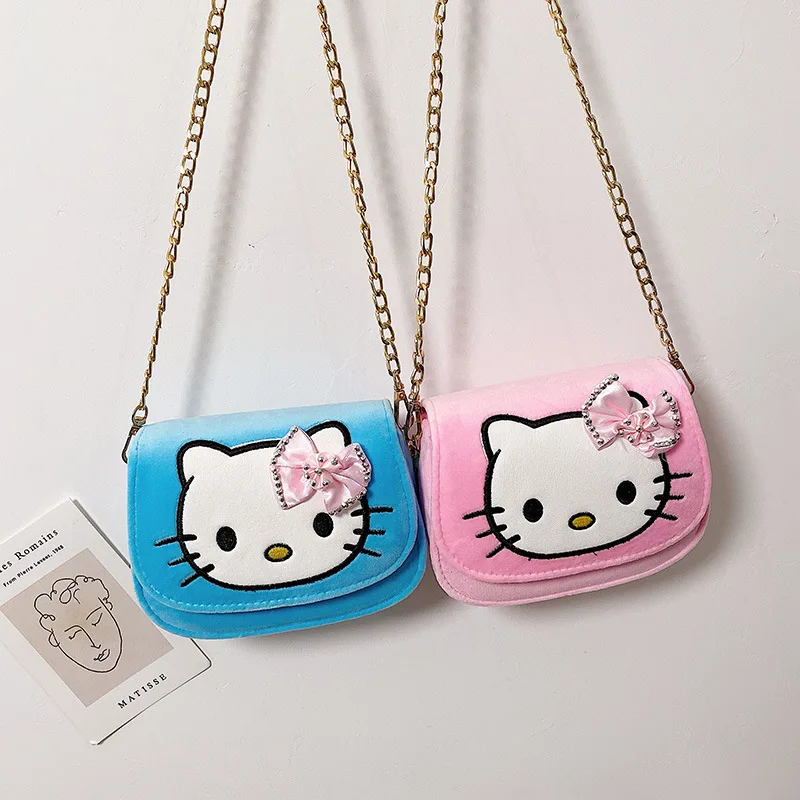 Сумка-мессенджер Hello Kitty на цепочке для девочек модная весенняя милая сумочка