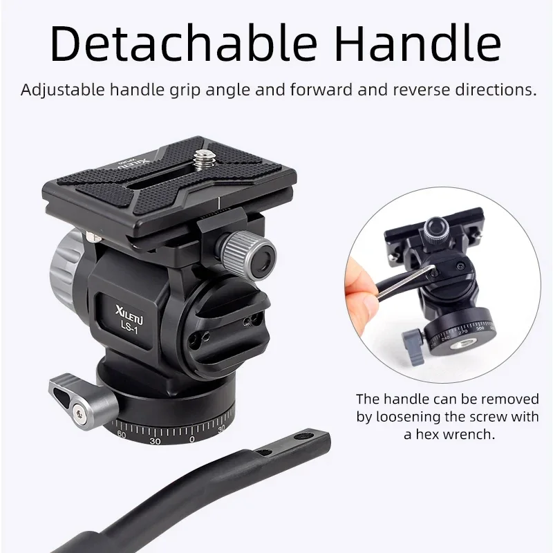 Yiscaxia панорамная головка штатива гидравлическая жидкость демпфирующая видео для