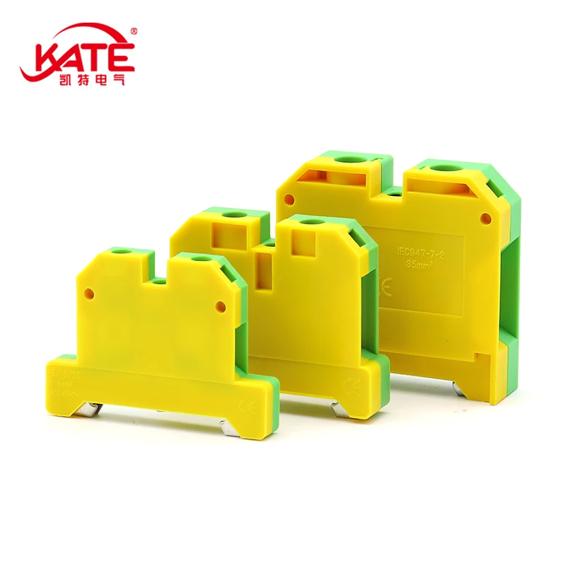 

1 Pcs EK6 / 35 Snap Installation Grounding Sak 6 MM ² Wire Electrical Connector DIN Rail Terminal Block EK 6 / 35