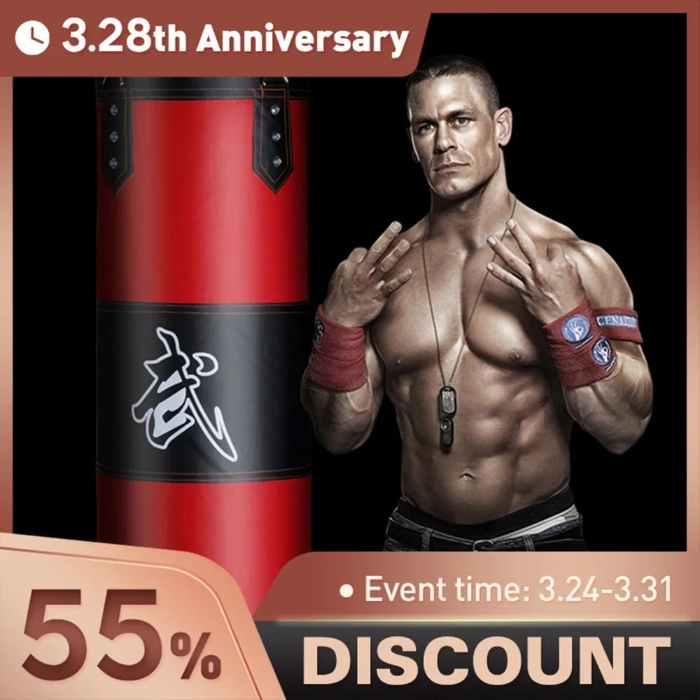 8 in 1 Professional Boxing Sandbag Punching Bag Training Fitness with Hanging Kick Adults Gym Exercise Empty-Heavy | Спорт и