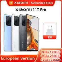 Global Version Xiaomi 11T Pro Smartphone 128G 256G Flagship Snapdragon 888 Octa Core 108MP Camera 120Hz AMOLED 120W HyperCharge