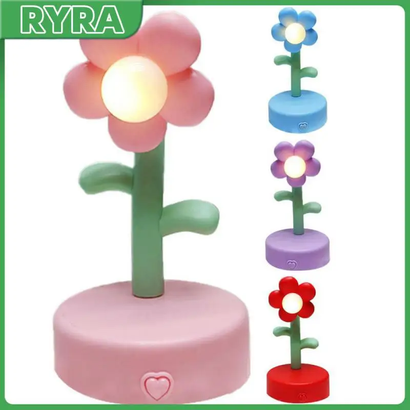 

Exquisite Flower Design Sun Flower Small Table Lamp Lighting Requirements Compact And Portable Warm Bedside Night Light Colorful