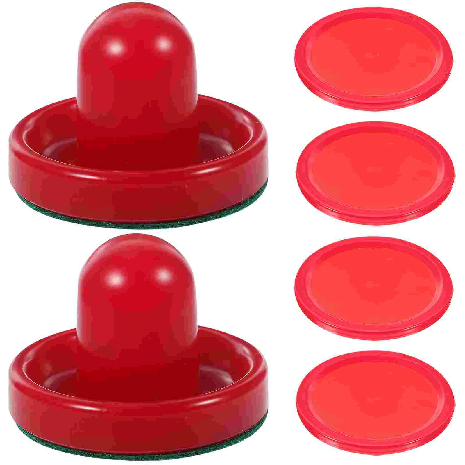 

8PCS 76MM Air Hockey Pushers Pucks Replacement for Game Tables Goalies Header Kit Air Hockey Equipment Accessories (Red)