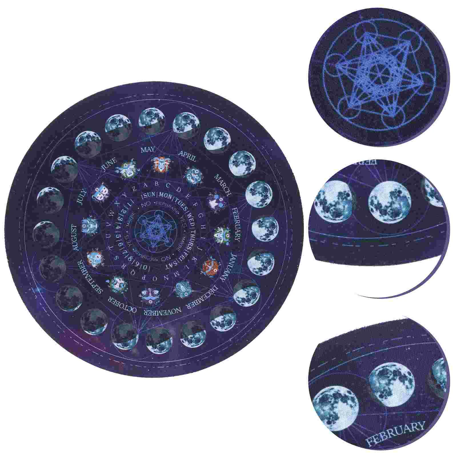

Table Divination Mat Cloth Tablecloth Ouija Tapestry Tarot Mats Resistant Heat Christmas Game Board Rubber Constellations Pad