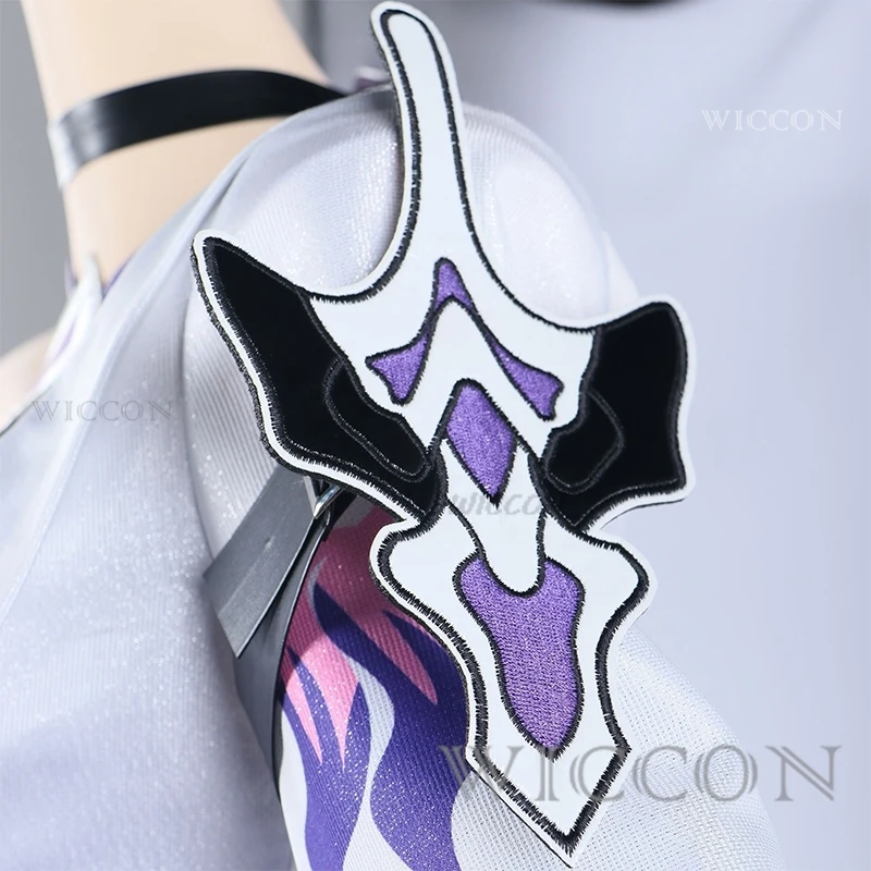 Acheron Косплей Игра Honkai Star Rail Костюм Платье Парик Обувь Полный комплект Женская