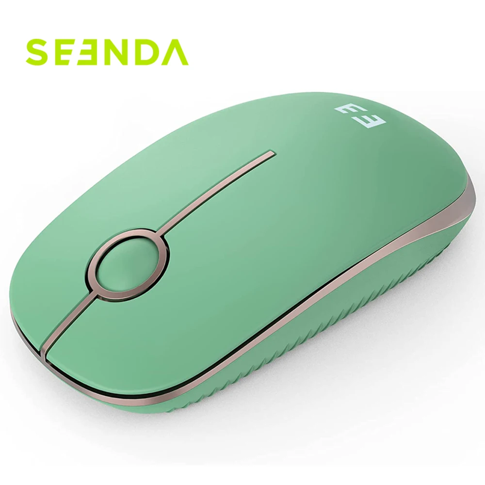 

Seenda 2.4g Wireless Mouse Portable Slim Silent Whisper Quiet Cute USB Mice for Vista Mac OS Windows XP 7 8 10 11