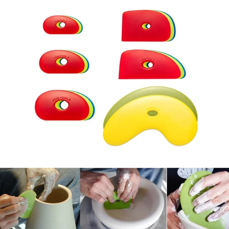 

The United States Rubber Scraper Clay Repair Tool DIY Ceramic Body Repair Pull Blank Modeling Details Carving Pottery Tools