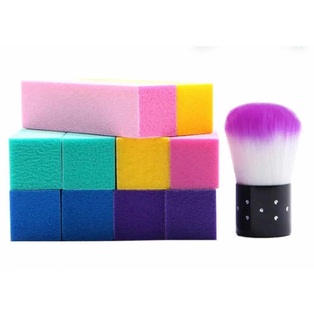 11 шт./компл. полировка для маникюра фотоальбом 10 смешанных цветов