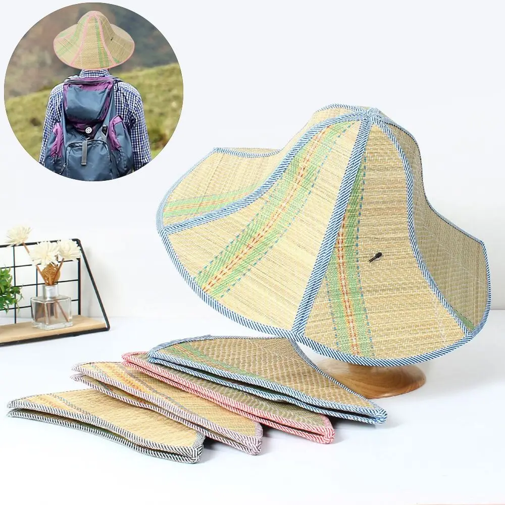 

Шляпа Женская солнцезащитная, соломенная Складная Панама от солнца с большими козырьками и защитой от УФ излучения, пляжная кепка