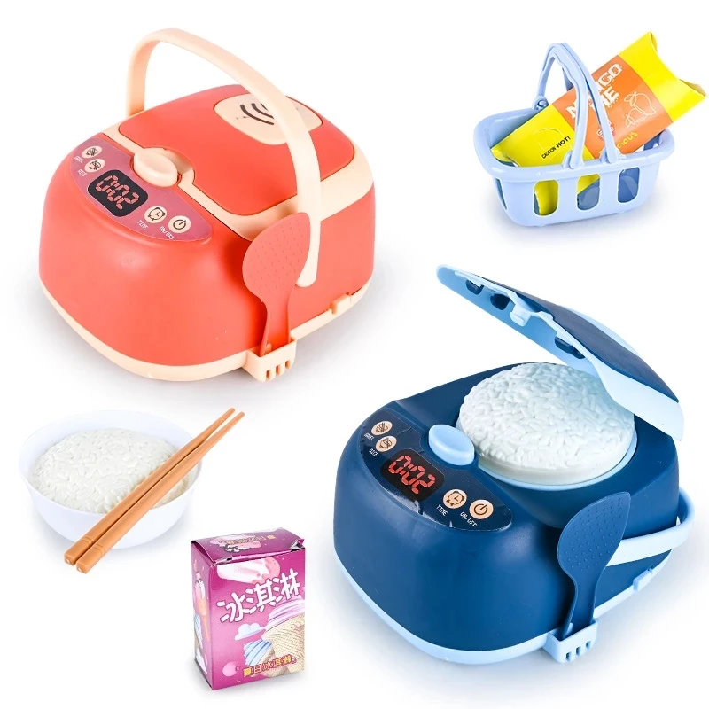 

Children Kitchen Toys Simulation Mini Rice Cooker Toy Supermarket Food Set Cooking Play House Girl Boy Educational Toys Gifts