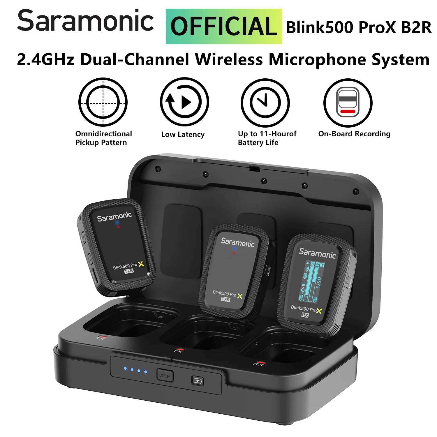 Беспроводной петличный микрофон Saramonic Blink500 ProX B2R