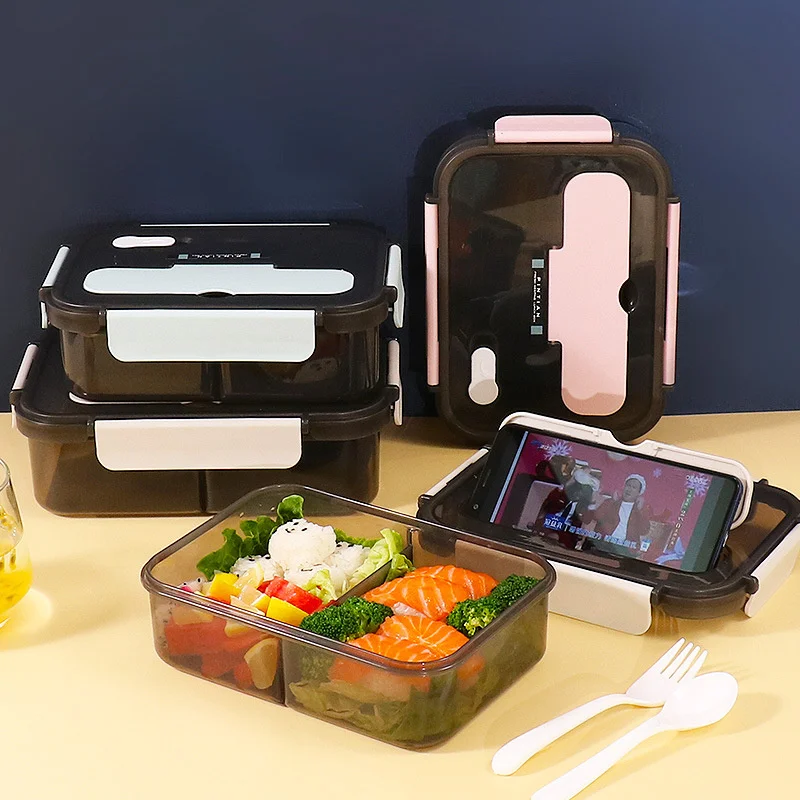 

Lunch Box Kitchen Work Student Outdoor Activities Travel Microwave Heating Food Container Plastic Bento Box Storage Snacks Boxes