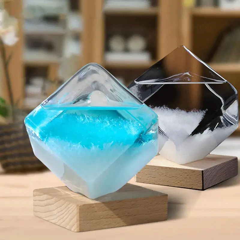 

Barometer Weather Predictor Weather Predicting Globe Storm Glass Cloud Forecaster Gift Decoration Craft For Home Office