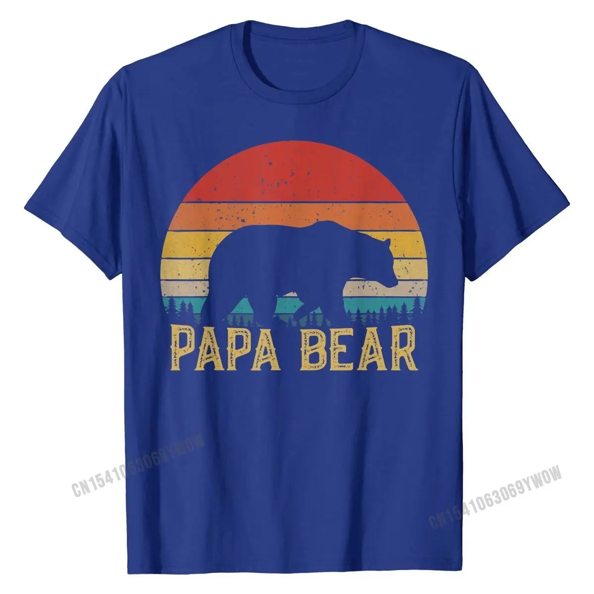 Ретро Винтажная Футболка С закатом Папа медведь походы кемпинг Подарок Новое