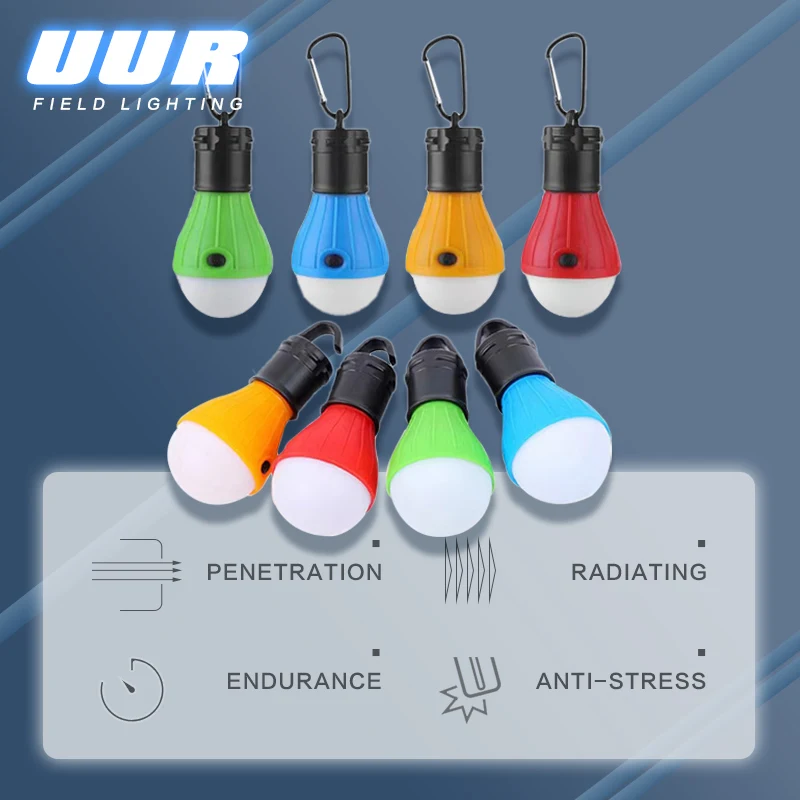 

Portable LED Lamp Bulb Camping Light Waterproof Emergency Light with Hanging Hook Tent Light Camping Outdoor Hanging Lantern