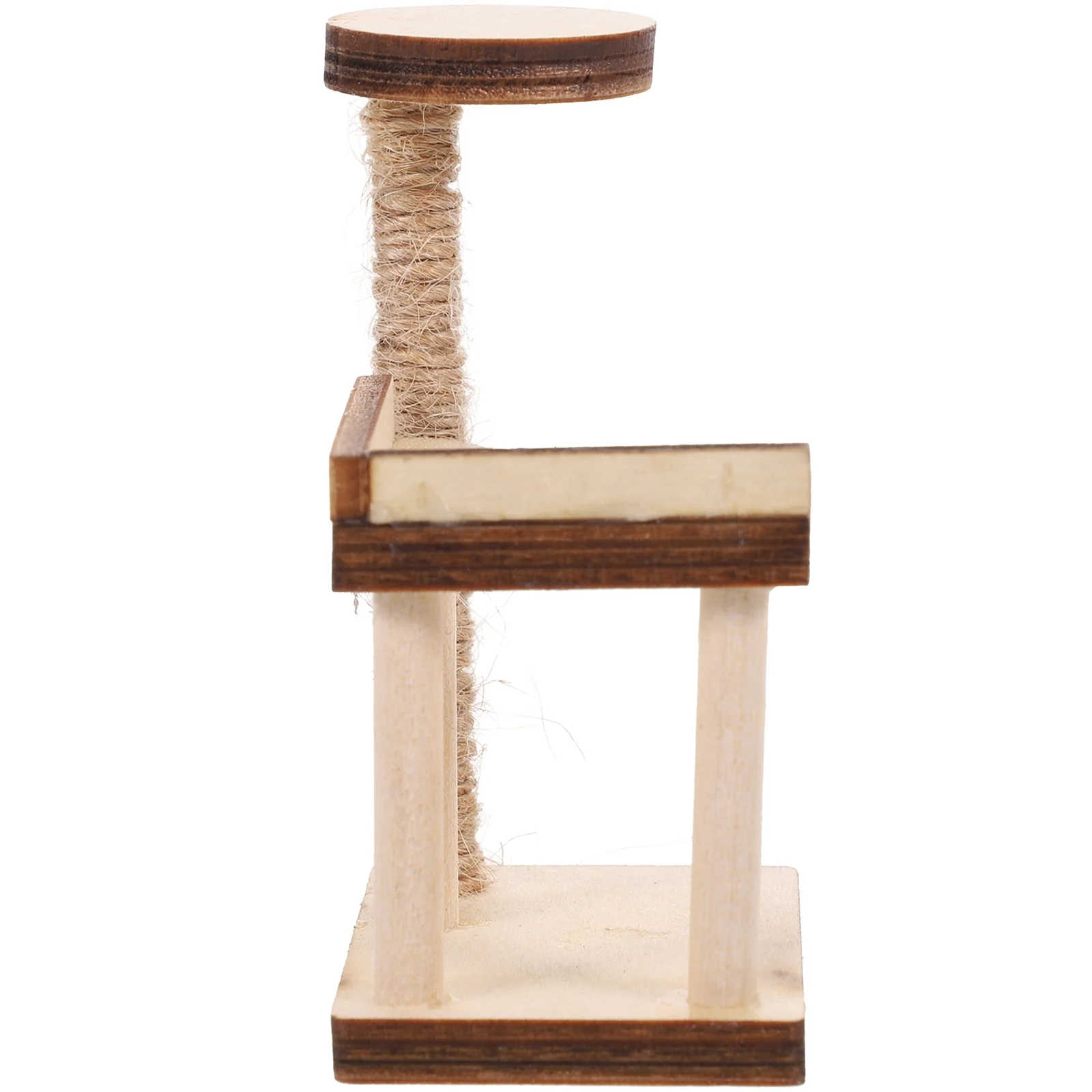 

Wooden Miniature Furniture House Decor Cat Tree Model Accessories Adornment Accessory Ornaments