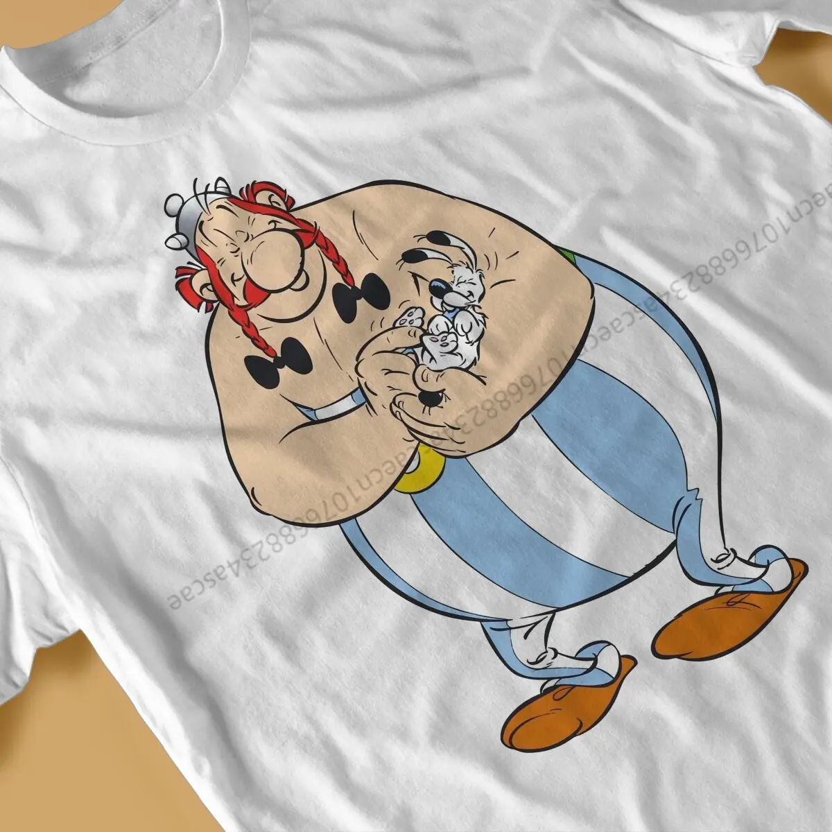 Футболка Asterixs и Obelixs Мужская летняя одежда хлопковая с круглым вырезом