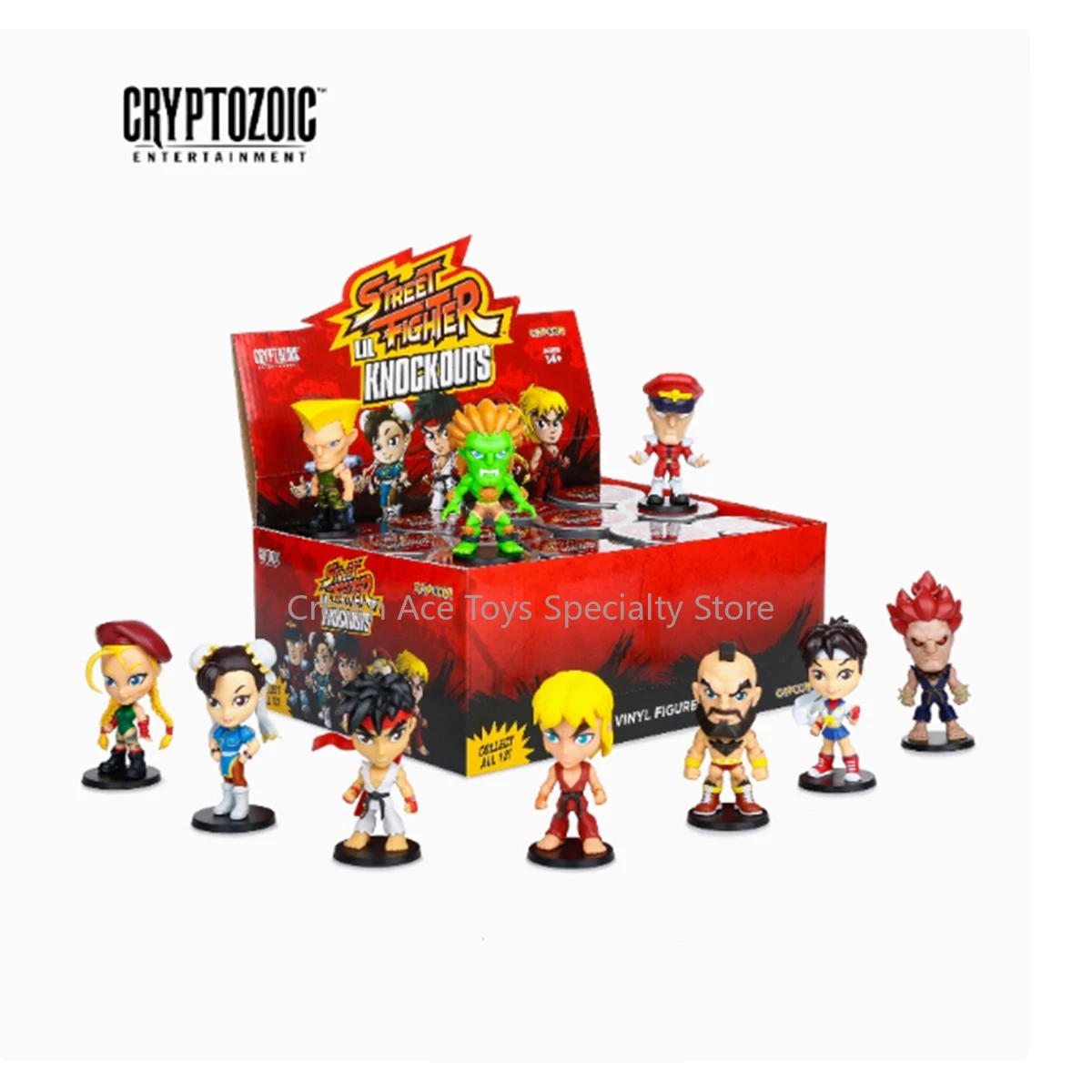 В наличии Cryptozoic уличный борец Рю Ken Masters Chun-Li Blanka Zangief глухая коробка 3 в