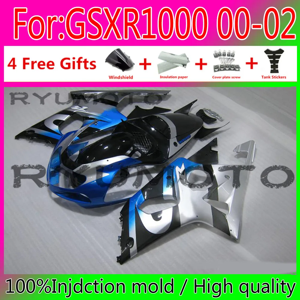 

New Motorcycle Injection Fairing Kits For Suzuki GSXR1000 00 01 02 K1 GSXR 1000 2000 2001 2002 K2 Bodywork Fairings
