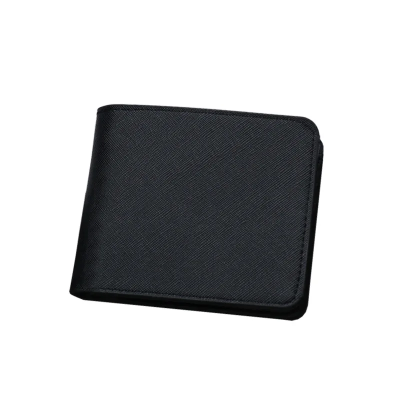 Короткий кошелек для мужчин черный/кофейный цвет Женский 8 отделений карт + 2