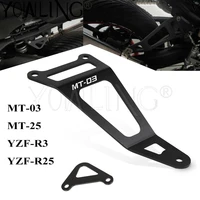 motorcycle left right rear foot rest blanking plates bracket for yamaha mt 03 mt03 mt 03 2015 2016 2017 2018 2019 2020 2021