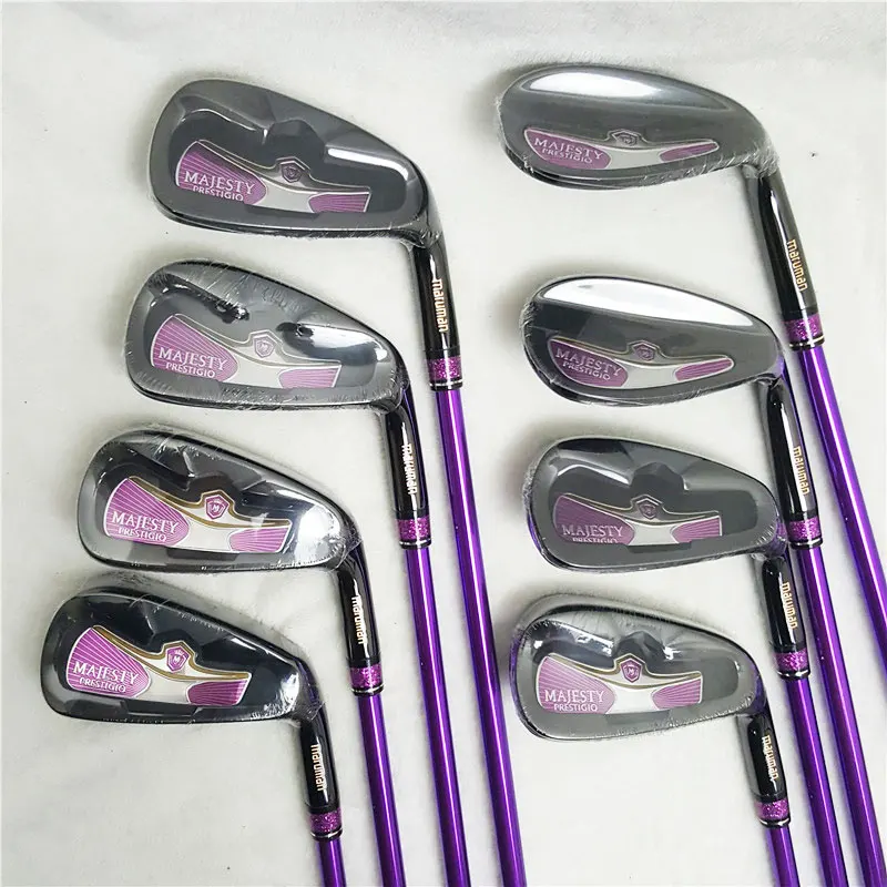 New Womens Golf Clubs Majesty Prestigio 9 Golf Irons 5-9.A.P,S Irons Clubs Graphite Shaft L Flex Headcover Free Shipping