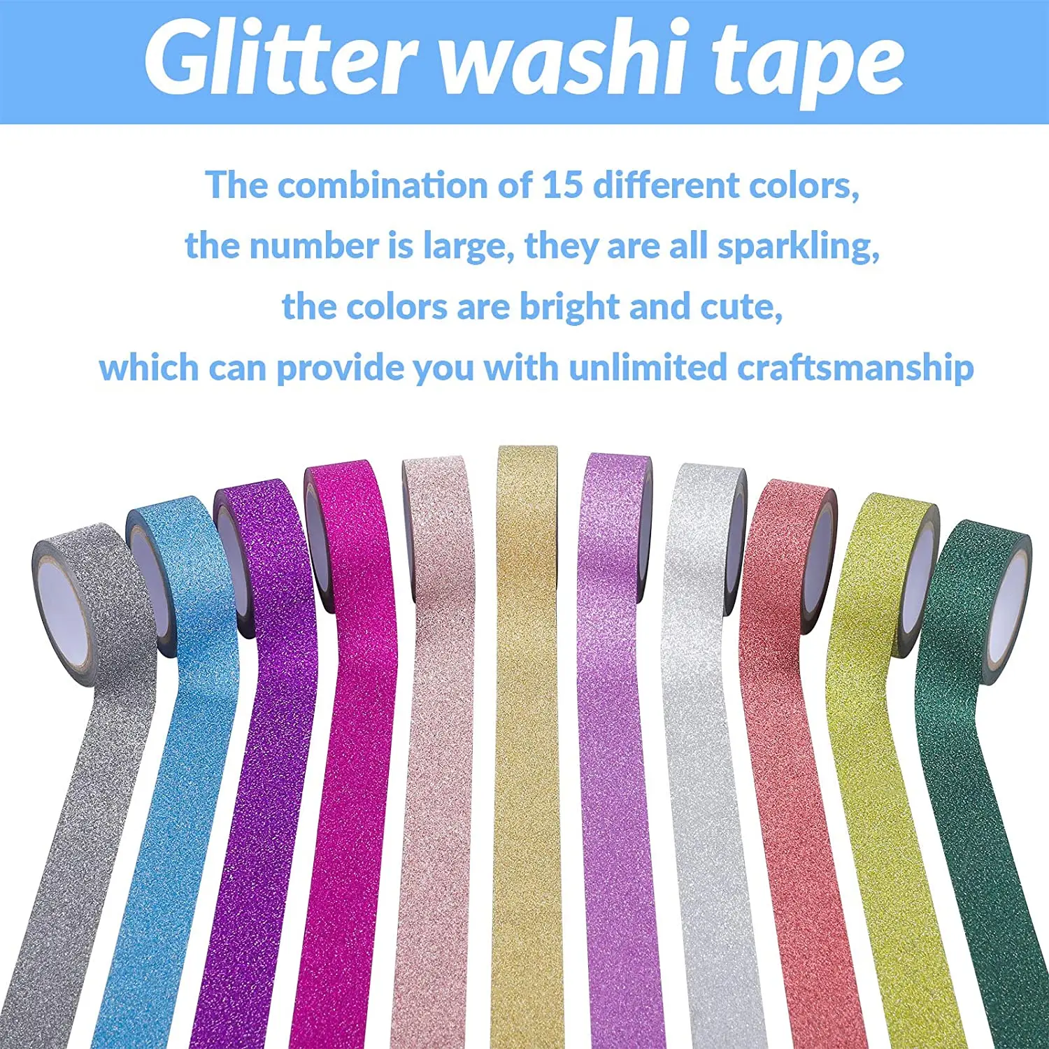 Лента дневного света 10 м декоративные клейкие ленты для скрапбукинга цветная