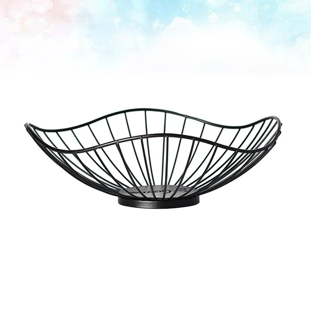

Iron Fruit Container Holder Containers Counter Candy Snack Bread Loaf Storage Baskets Wire Vintage Decor