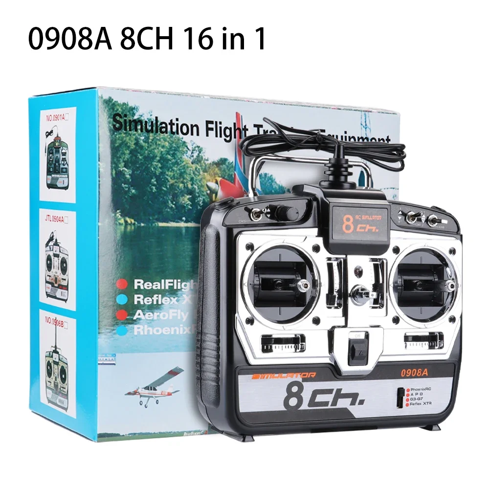 0904A / 0908A 6-8CH 16 в 1 RC симулятор полета с поддержкой CD G7 Phoenix 5 XTR для FPV гоночный Дрон