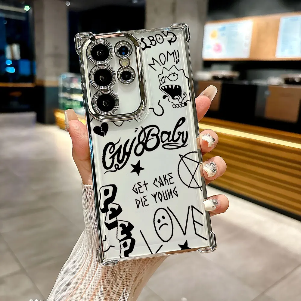 Фото Чехол Lil-Peep Hell Boy Rapper для Samsung Galaxy S26 S25 Ultra S26Ultra S24 S23 S22 S21 Plus + S20 S26 FE, мягкий задний чехол для телефона. №5