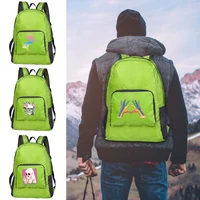unisex lightweight outdoor backpack color print folding backpack travel hiking cycling daypack bag leisure organizer sport bags
