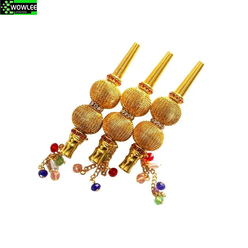 

Metal Filter Tip for Hookah Accessories Hookah Arab Shisha Mouth Tip with Diamond Filter Water Smoking Tips for Hookah Hose