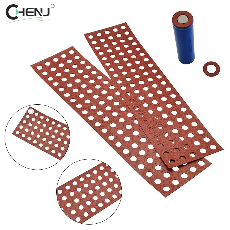 

200pcs Battery Anode Hollow Point Insulator Gasket Li-ion Battery Anode Insulation Gasket Insulator Ring For 18650 Series Li-ion