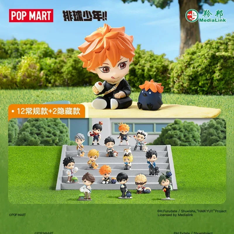 Фото POP MART HAIKYU!! Серия OFF-COURT VIBES: Модная таинственная коробка с аниме-фигурками, случайные игрушки-модели, куклы-украшения №1